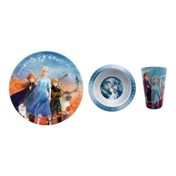 NIB Disney's Frozen 2 "Trust Your Journey" 3-pc. Kid's Dinnerware Set by Jumping - Picture 1 of 1